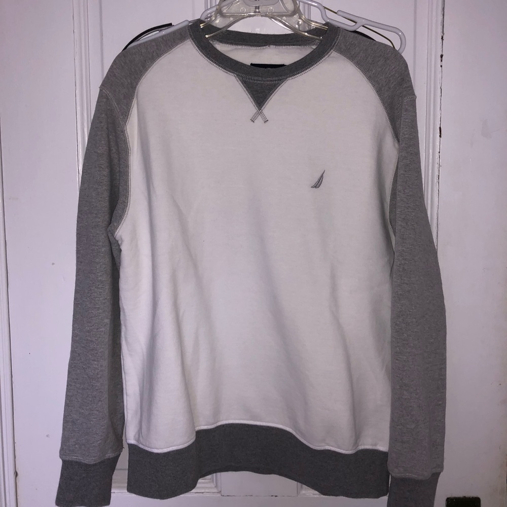 White/Grey NAUTICA crewneck